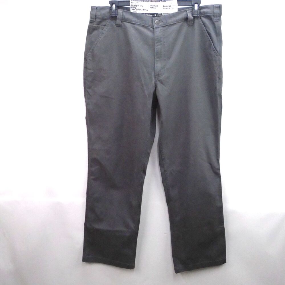 Carhartt Men's Rugged Flex Rigby Five Pocket Pant Size 40 (41x32) Gray Relaxed
